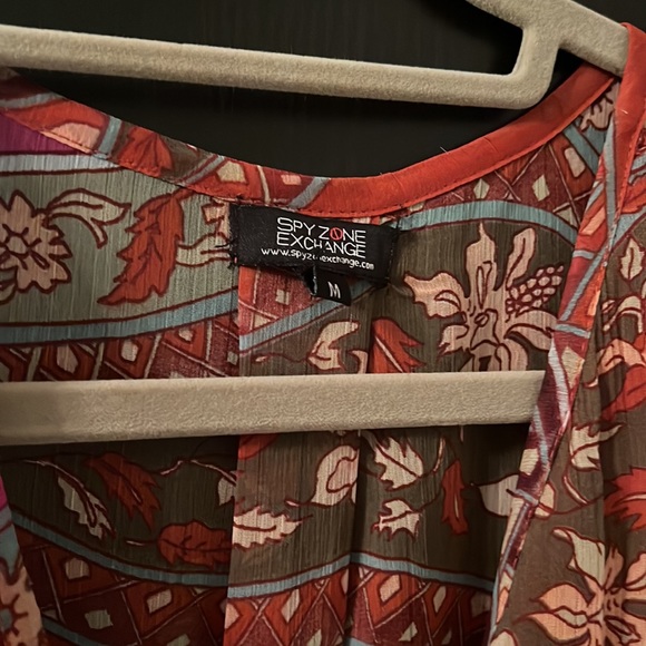 Multicolored surplice maxi dress - Picture 7 of 7